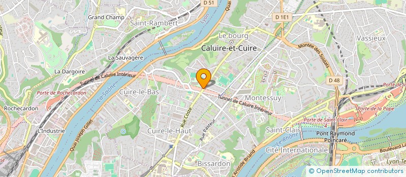 localisation de l'entreprise FOOTBALL CLUB DE LYON à CALUIRE-ET-CUIRE