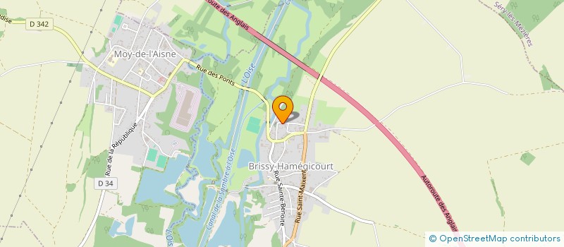 localisation de l'entreprise FOOTBALL CLUB DE MEZIERES  MEZIERES-SUR-OISE