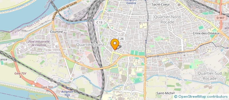 localisation de l'entreprise FOOTBALL-CLUB DE MONCLAR à AVIGNON