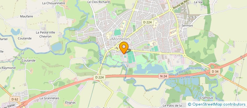 localisation de l'entreprise FOOTBALL CLUB DE MORDELLES  MORDELLES