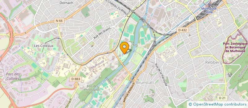 localisation de l'entreprise FOOTBALL CLUB DE MULHOUSE SECTION TENNIS  MULHOUSE