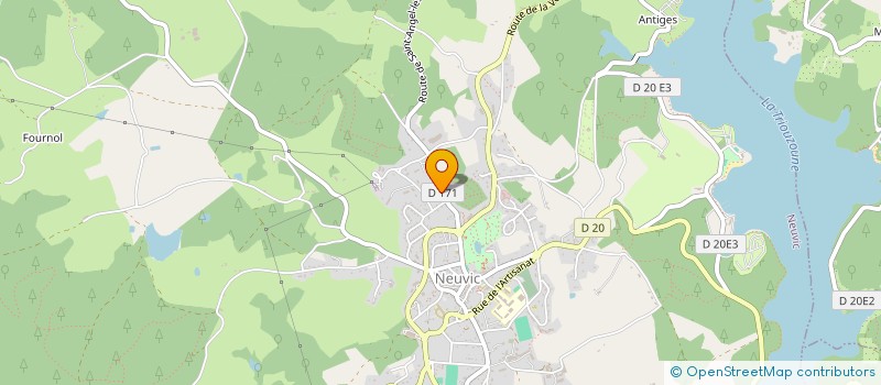 localisation de l'entreprise FOOTBALL CLUB DE NEUVIC  NEUVIC
