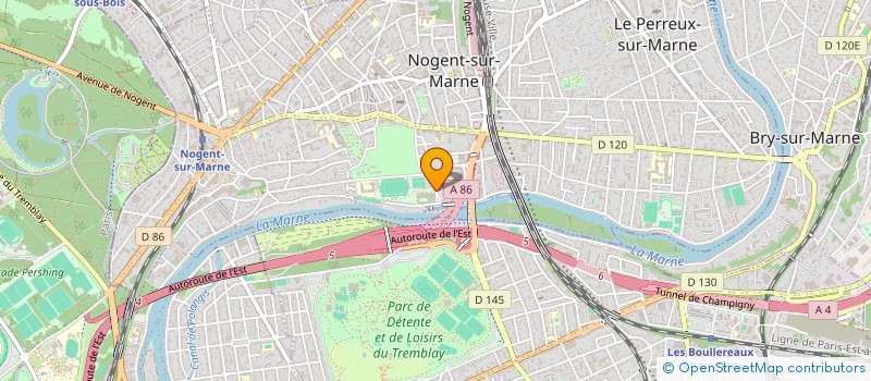 localisation de l'entreprise FOOTBALL CLUB DE NOGENT à NOGENT-SUR-MARNE