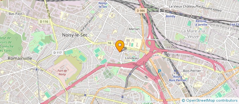 localisation de l'entreprise FOOTBALL CLUB DE NOISY LE SEC à NOISY-LE-SEC