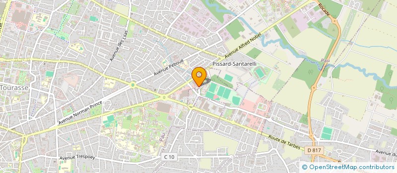 localisation de l'entreprise FOOTBALL CLUB DE PAU à PAU