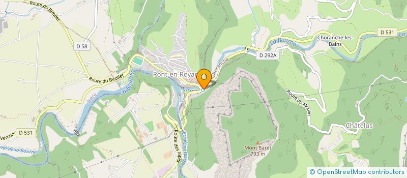 localisation de l'entreprise FOOTBALL CLUB DE ROYANS à PONT-EN-ROYANS