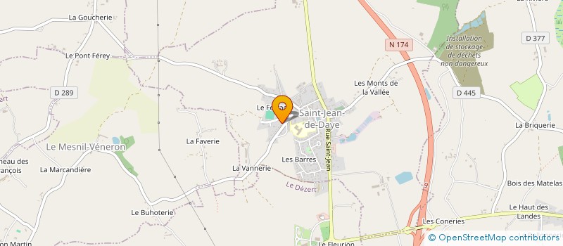 localisation de l'entreprise FOOTBALL CLUB DE SAINT JEAN DE DAYE  SAINT-JEAN-DE-DAYE