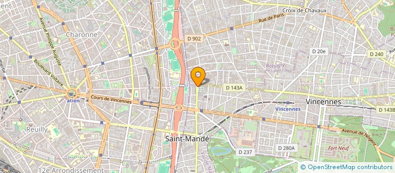 localisation de l'entreprise FOOTBALL CLUB DE SAINT-MANDE à SAINT-MANDE