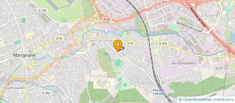 localisation de l'entreprise FOOTBALL CLUB DE SAINT VICTORET à SAINT-VICTORET