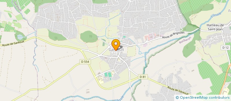 localisation de l'entreprise FOOTBALL CLUB DE SAINTE ANASTASIE  SAINTE-ANASTASIE-SUR-ISSOLE