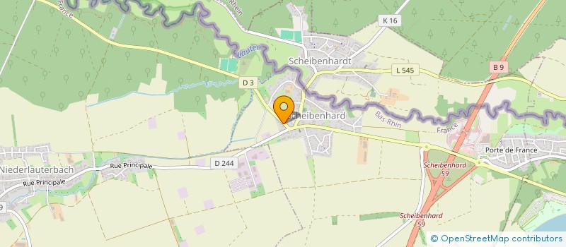 localisation de l'entreprise FOOTBALL CLUB DE SCHEIBENHARD à SCHEIBENHARD
