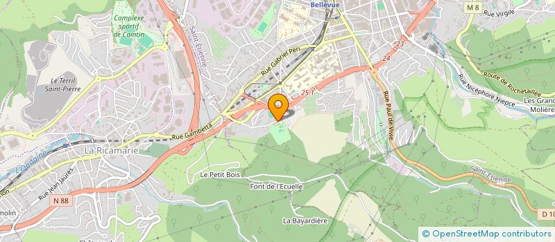 localisation de l'entreprise FOOTBALL CLUB DE SOLAURE  SAINT-ETIENNE