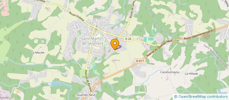 localisation de l'entreprise FOOTBALL CLUB DE ST MARTIN DE SEIGNANX  SAINT-MARTIN-DE-SEIGNANX