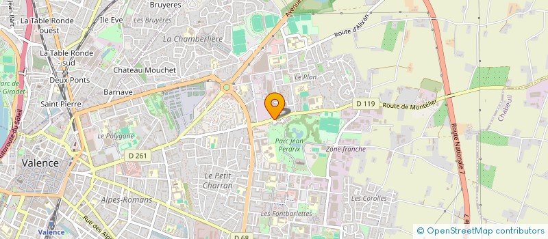 localisation de l'entreprise FOOTBALL CLUB DE VALENCE  VALENCE