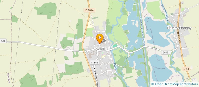 localisation de l'entreprise FOOTBALL CLUB DE VENDEUIL  VENDEUIL