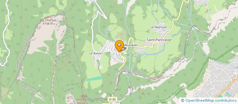 localisation de l'entreprise FOOTBALL CLUB DES PETITES ROCHES  PLATEAU-DES-PETITES-ROCHES