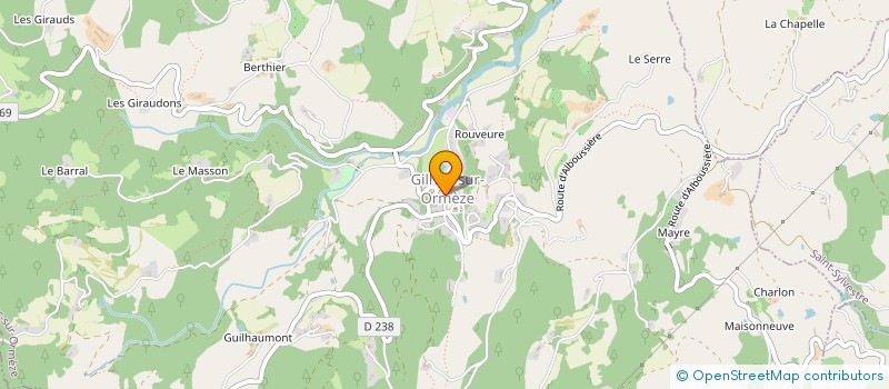 localisation de l'entreprise FOOTBALL CLUB DOUX DUZON  SAINT-BARTHELEMY-GROZON