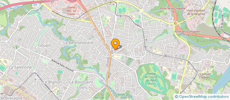 localisation de l'entreprise FOOTBALL CLUB DREAM à NANTES