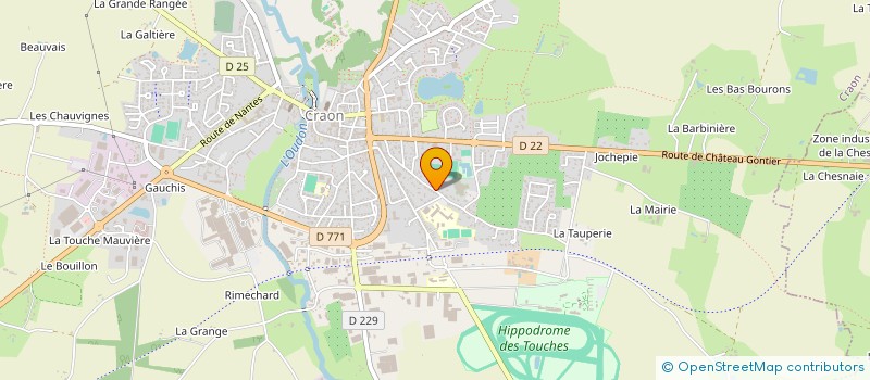 localisation de l'entreprise FOOTBALL CLUB DU CRAONNAIS  CRAON