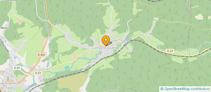 localisation de l'entreprise FOOTBALL CLUB DU SPITZEMBERG  PROVENCHERES-ET-COLROY