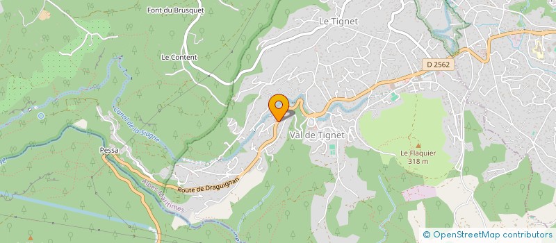 localisation de l'entreprise FOOTBALL CLUB DU TIGNET à LE TIGNET