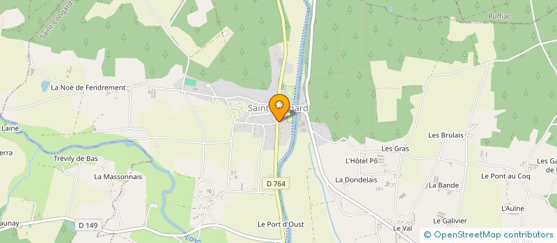 localisation de l'entreprise FOOTBALL CLUB ENTENTE DE L'OUST  SAINT-CONGARD