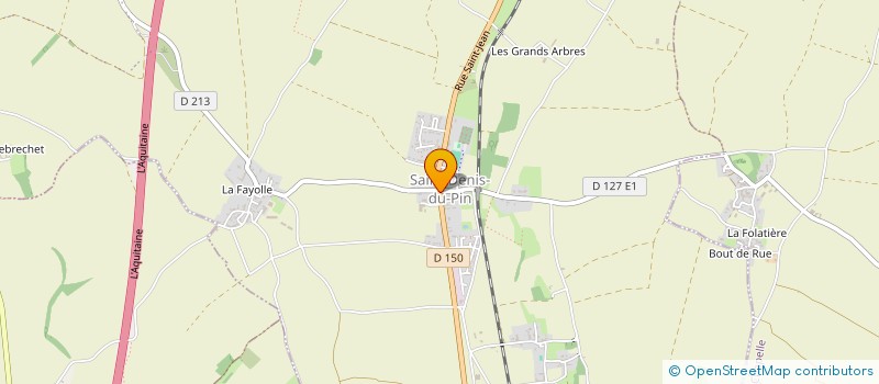 localisation de l'entreprise FOOTBALL CLUB ESSOUVERT-LOULAY  ESSOUVERT