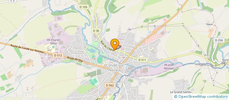 localisation de l'entreprise FOOTBALL CLUB FEMININ CONDEEN  CONDE-EN-NORMANDIE