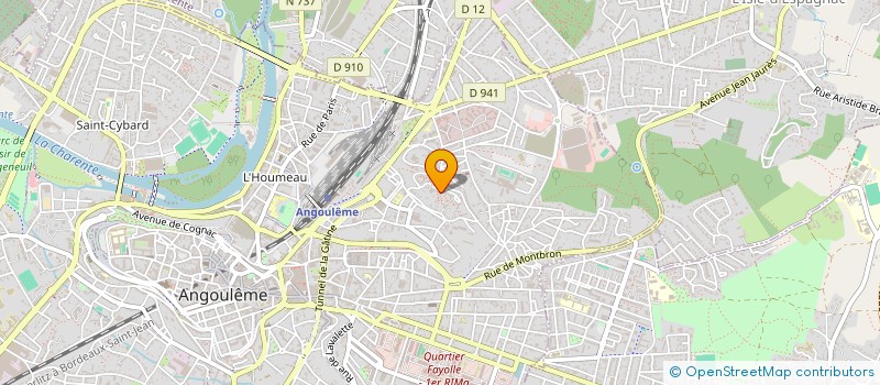 localisation de l'entreprise FOOTBALL CLUB GRAND FONT à ANGOULEME