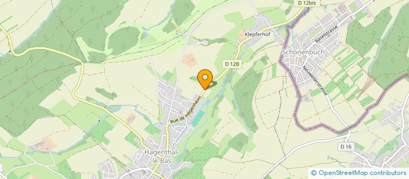 localisation de l'entreprise FOOTBALL CLUB HAGENTHAL  HAGENTHAL-LE-BAS