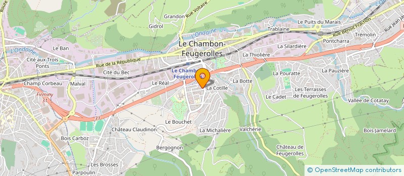 localisation de l'entreprise FOOTBALL CLUB HARLEM à LE CHAMBON-FEUGEROLLES