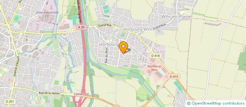 localisation de l'entreprise FOOTBALL CLUB HORBOURG 1933  HORBOURG-WIHR