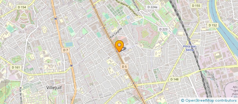 localisation de l'entreprise FOOTBALL CLUB INTERNATIONALE à VITRY-SUR-SEINE