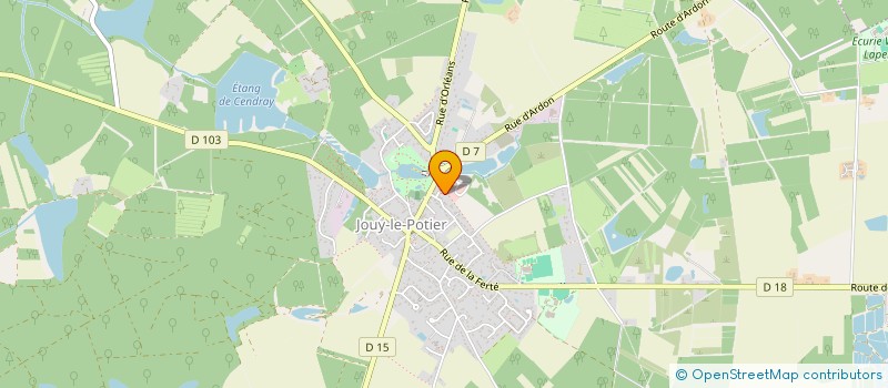 localisation de l'entreprise FOOTBALL CLUB JOUY LE POTIER à JOUY-LE-POTIER