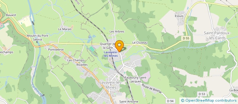 localisation de l'entreprise FOOTBALL CLUB LAVAVEIX à LAVAVEIX LES MINES