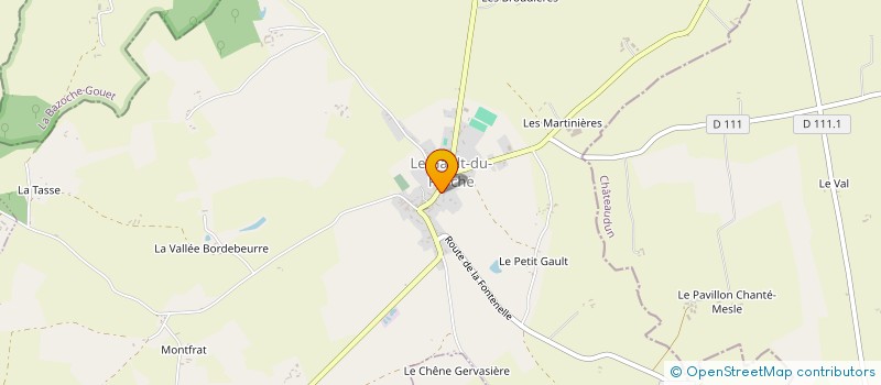 localisation de l'entreprise FOOTBALL CLUB LE GAULT DU PERCHE  LE GAULT-DU-PERCHE