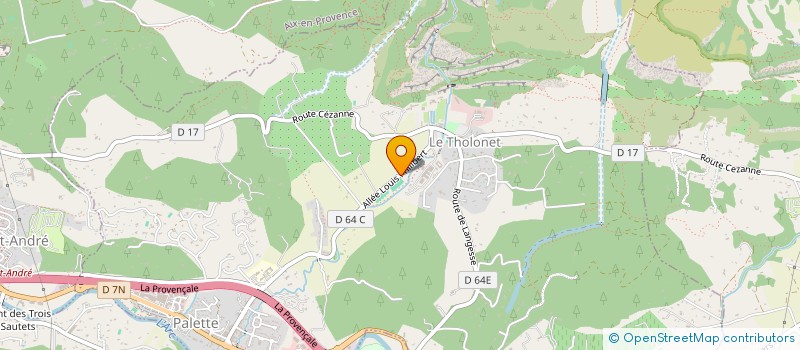 localisation de l'entreprise FOOTBALL CLUB LE THOLONET  LE THOLONET