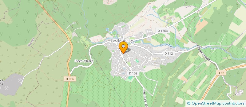 localisation de l'entreprise FOOTBALL CLUB LES MATELLES  LES MATELLES