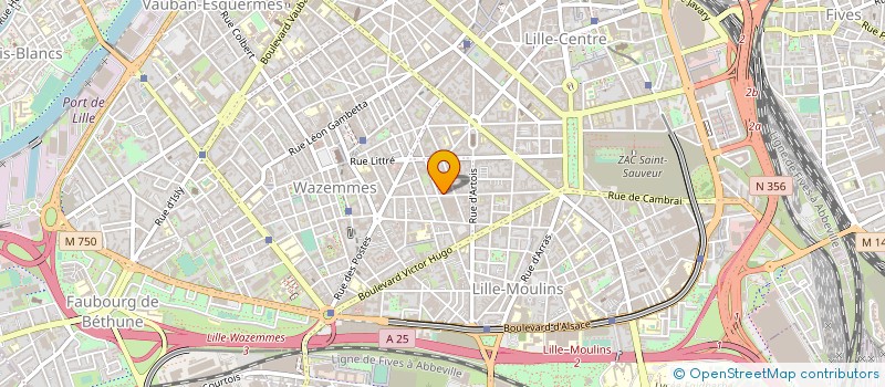 localisation de l'entreprise FOOTBALL CLUB LILLE METROPOLE à LILLE