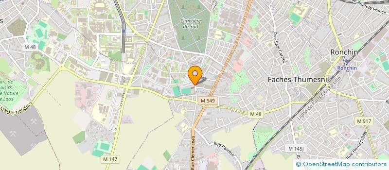 localisation de l'entreprise FOOTBALL CLUB LILLE SUD à LILLE
