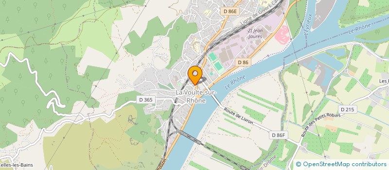localisation de l'entreprise FOOTBALL CLUB LIVRON LA VOULTE à LA VOULTE-SUR-RHONE