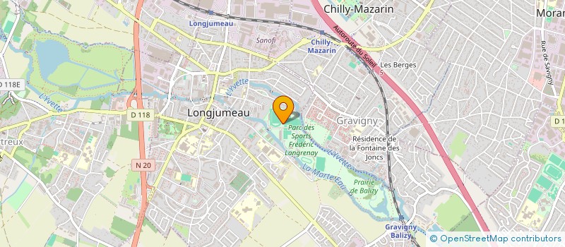 localisation de l'entreprise FOOTBALL CLUB LONGJUMEAU à LONGJUMEAU