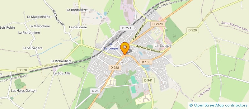 localisation de l'entreprise FOOTBALL CLUB LOUPEEN (FCL) à LA LOUPE
