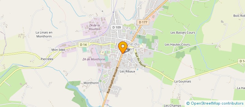 localisation de l'entreprise FOOTBALL CLUB LOUVIGNE LA BAZOUGE  LOUVIGNE-DU-DESERT