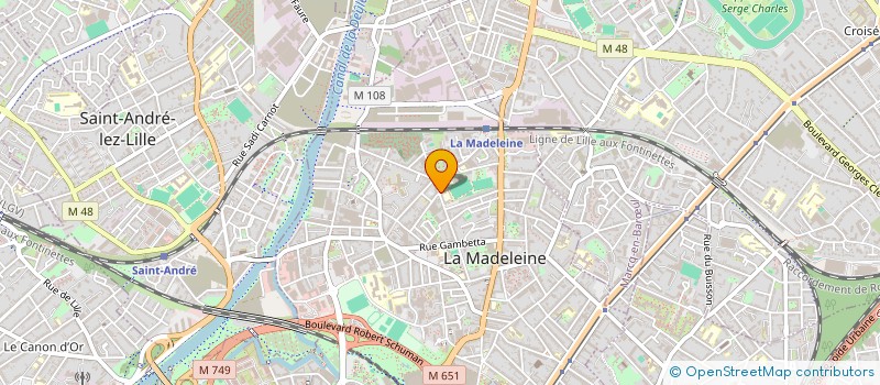 localisation de l'entreprise FOOTBALL CLUB MADELEINOIS à LA MADELEINE