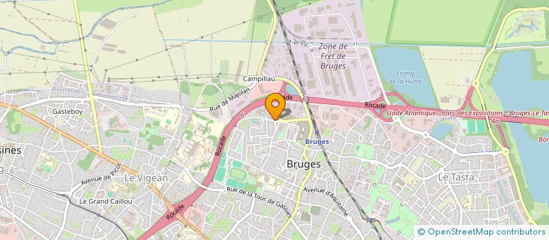 localisation de l'entreprise FOOTBALL CLUB MAISON DE L'INDUSTRIE à BRUGES
