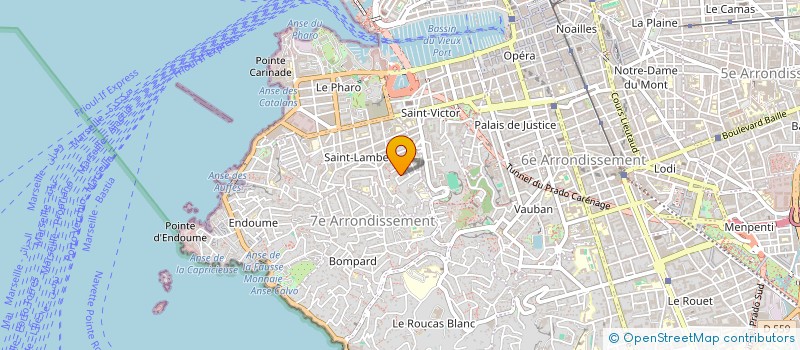 localisation de l'entreprise FOOTBALL CLUB MARSEILLE SUD à MARSEILLE