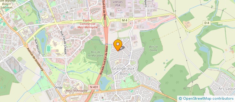 localisation de l'entreprise FOOTBALL CLUB METZ GRANGE AUX BOIS  METZ