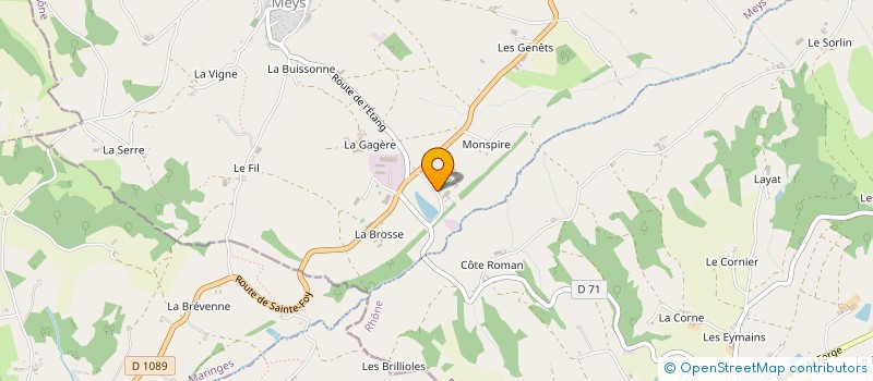 localisation de l'entreprise FOOTBALL CLUB MEYS GREZIEU à MEYS