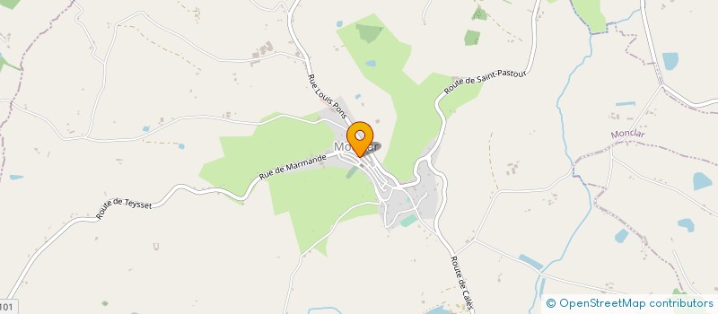 localisation de l'entreprise FOOTBALL CLUB MONCLAR  MONCLAR